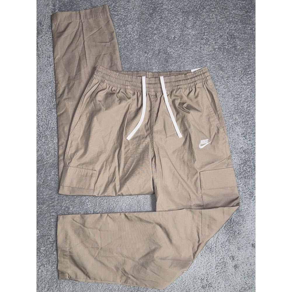 Nike Sportswear Club Men's M Ripstop Woven Cargo Pants Loose Fit Straight Leg